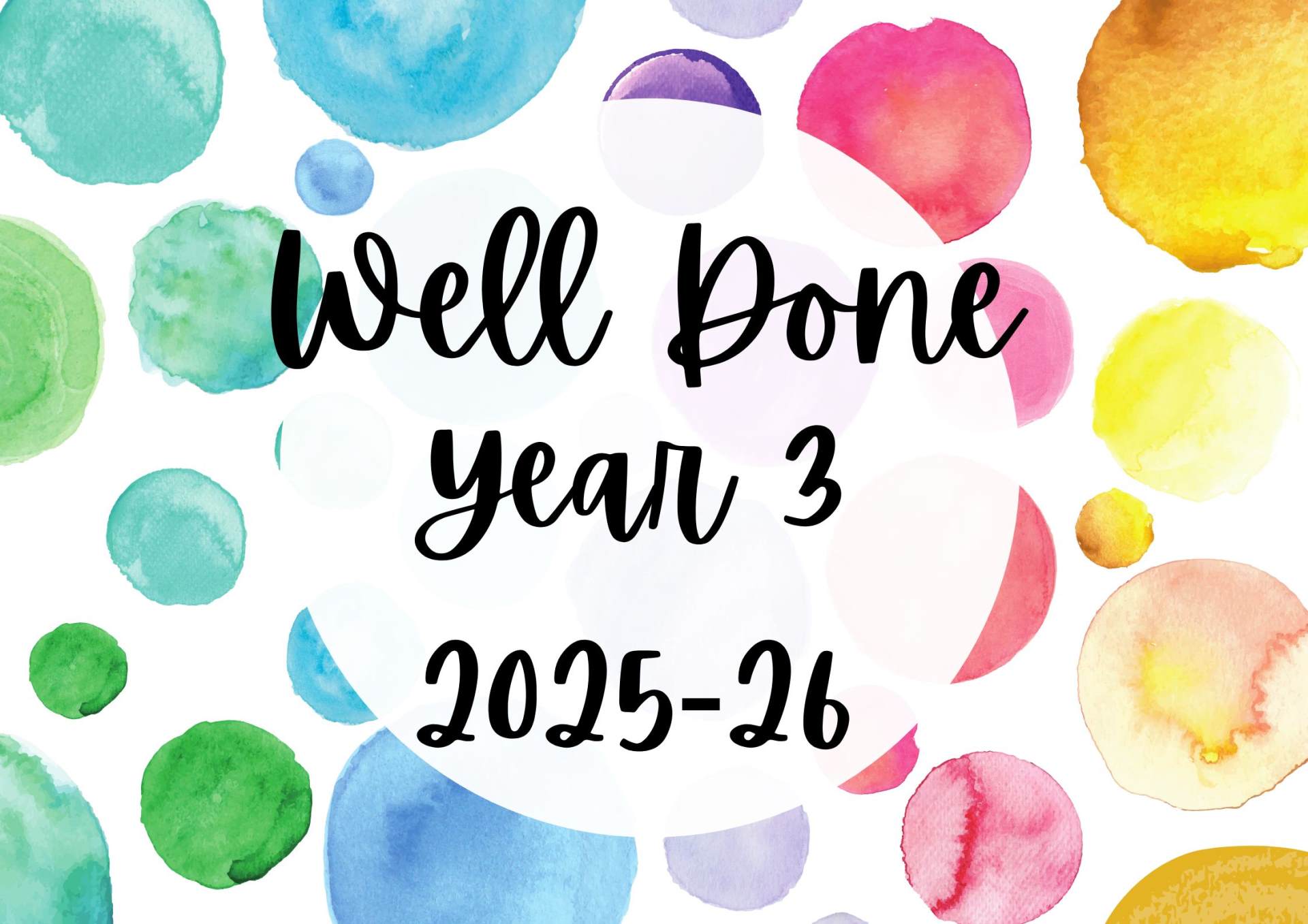 What a Wonderful Year It's Been in Year 3!